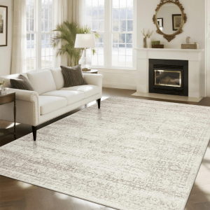 Ultra Soft Faux Wool Vintage Area Rug